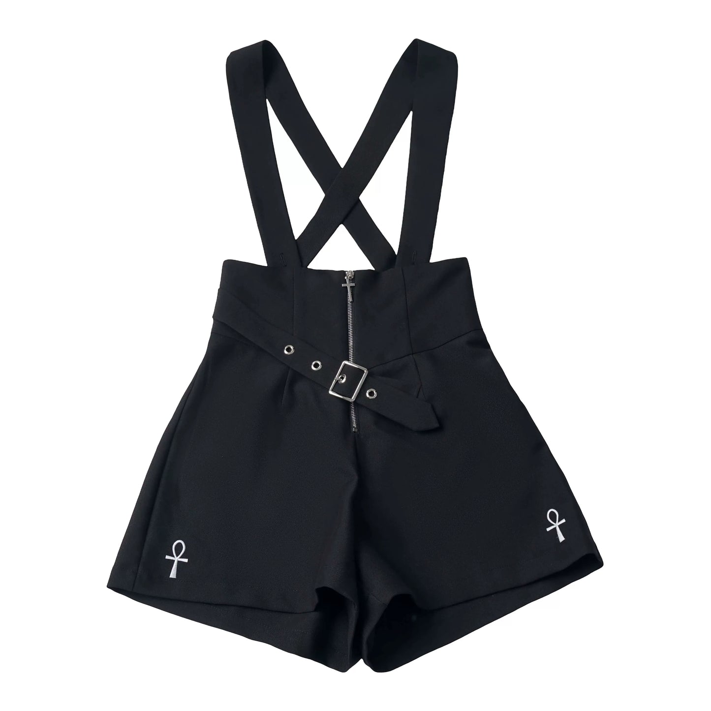Ready Stock Shipping【Starry Plan】Casual Shirt & Suspender Shorts Set—Flattering Fit, Cool Summer Design
