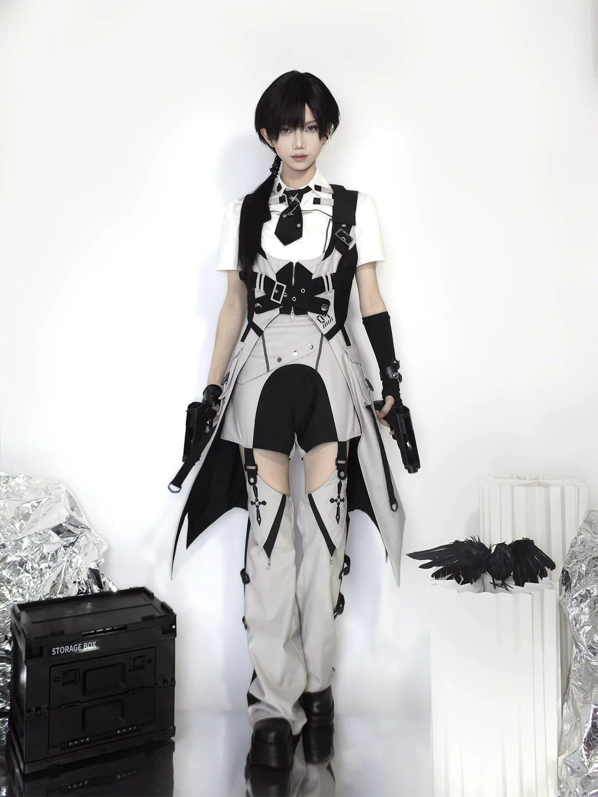 Ouji Lolita Shorts Suits Short Sleeve Dress Set