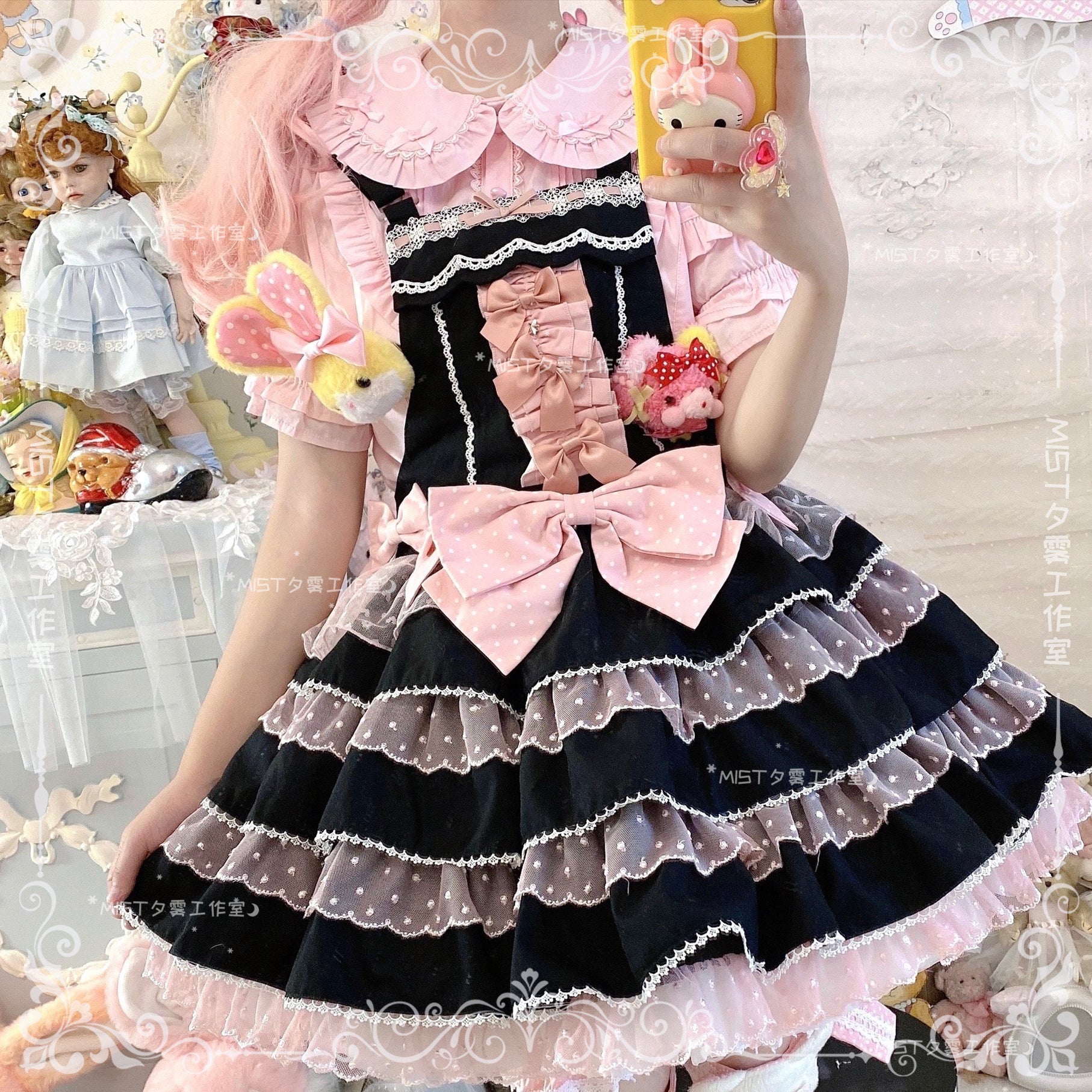 Kawaii Lolita Shirt Soft Girl Short-sleeved