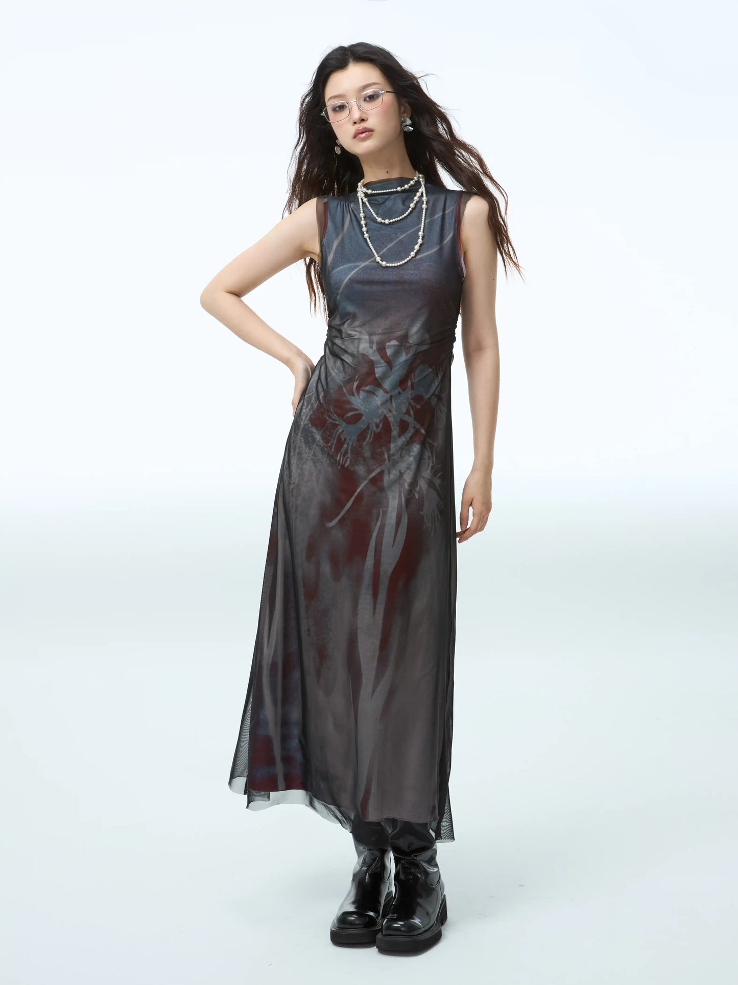 Chinese Style Two Piece Stretch Dress