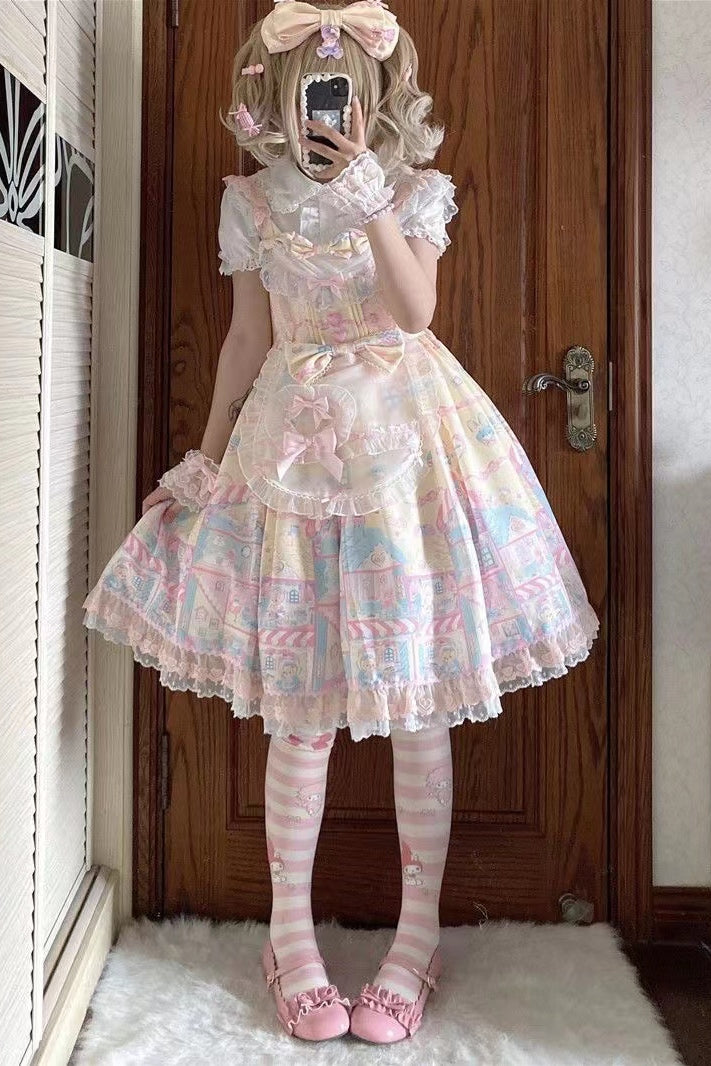 Sweet Lolita Doll Collar Short Sleeve Blouse