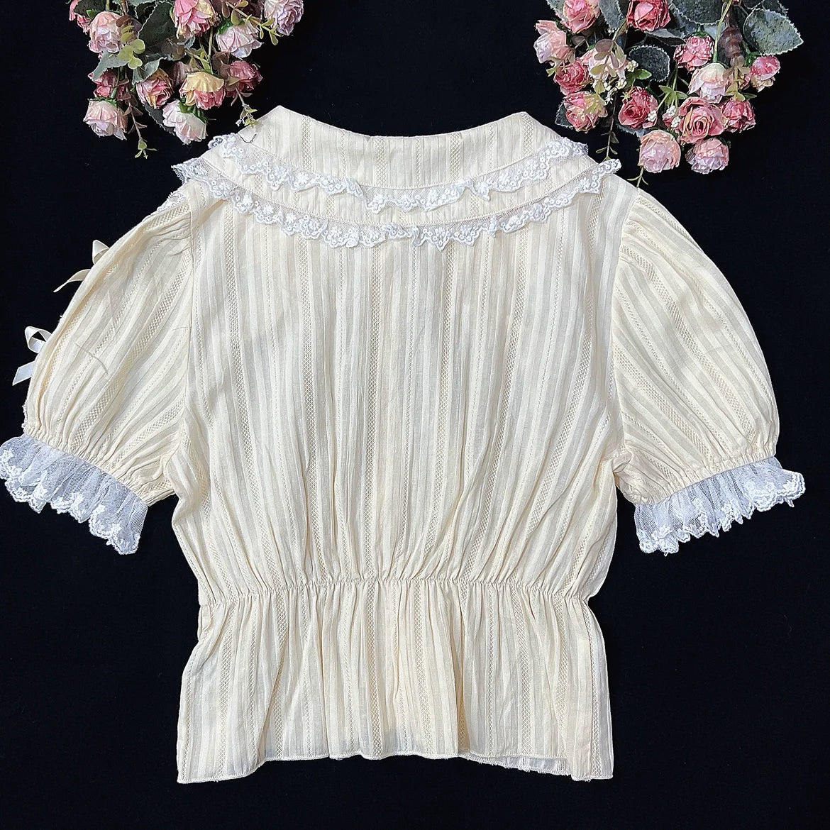 Sweet Lolita Shirt Doll Collar Blouse High-waisted
