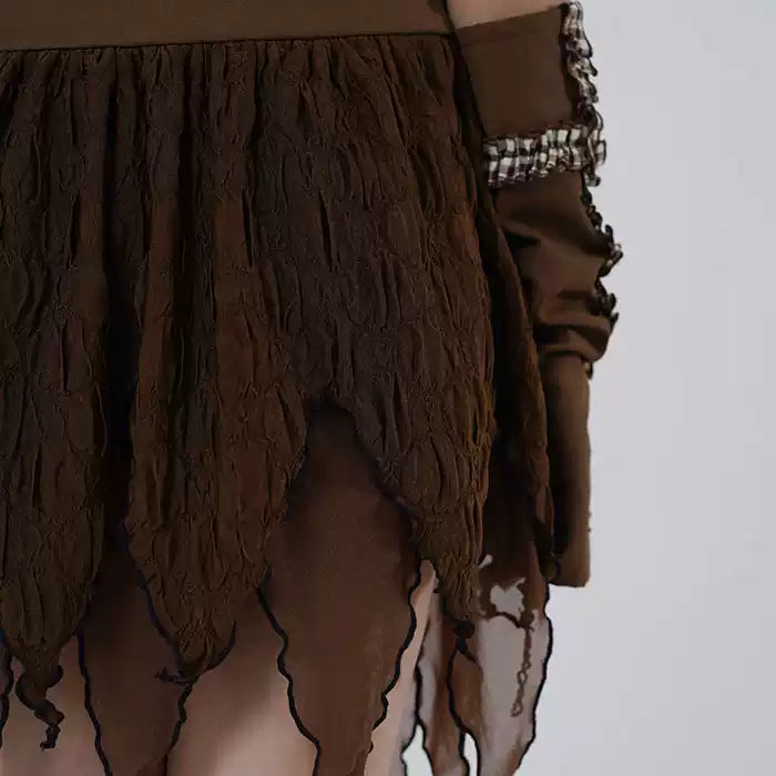 Coachella hot girl slimming skirt