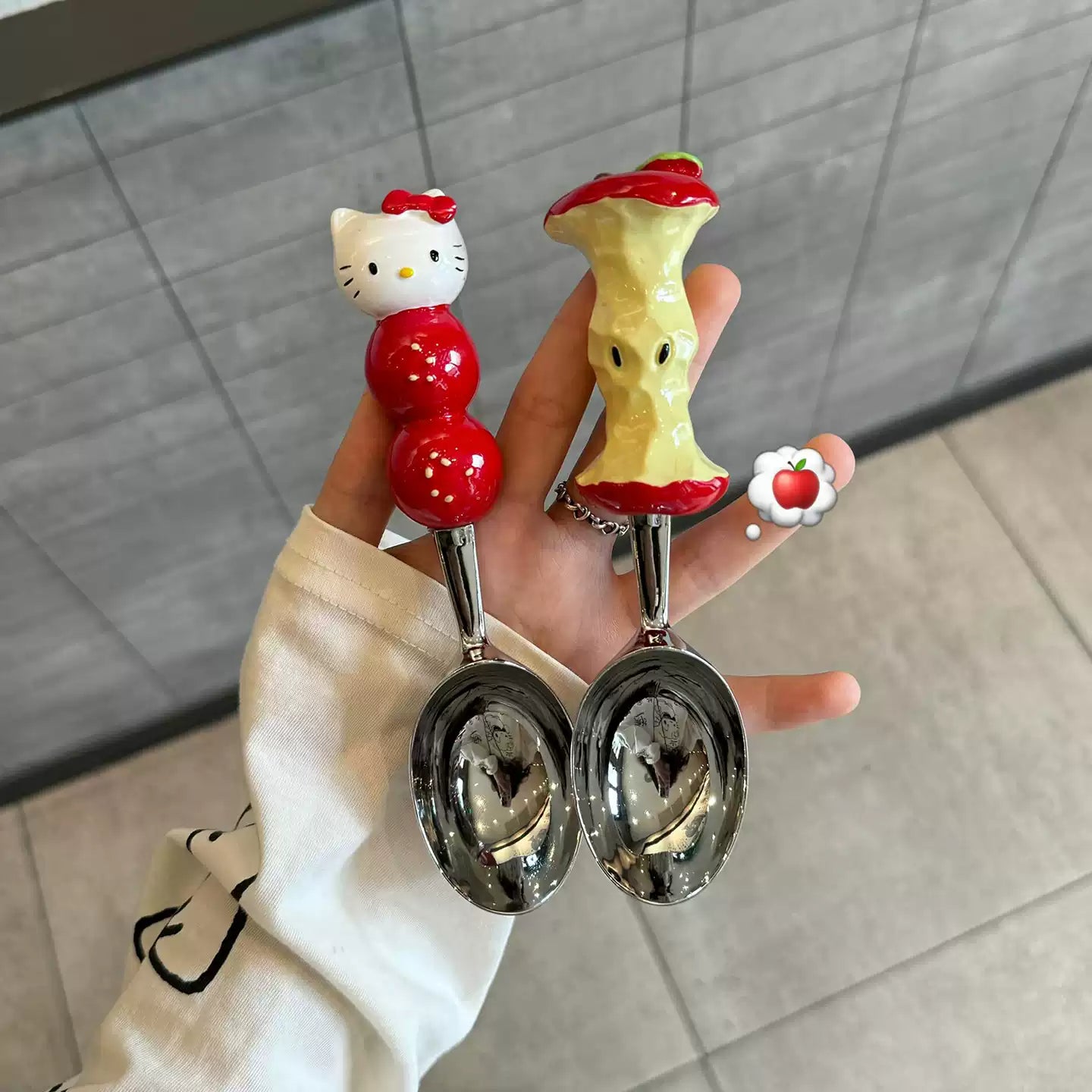 cute ice cream dessert spoon