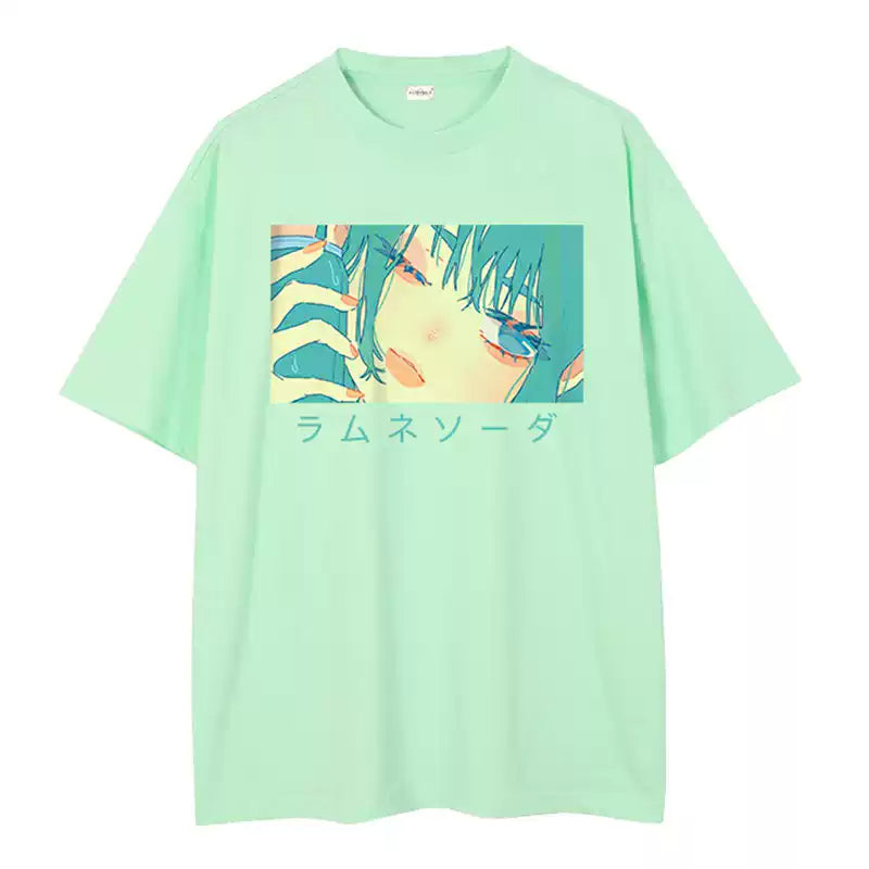 illustration series pure cotton printed T-shirt