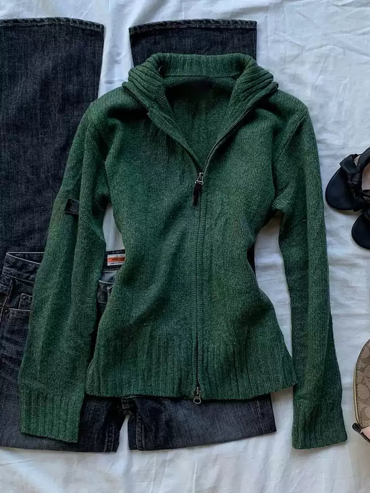 Retro green sweater