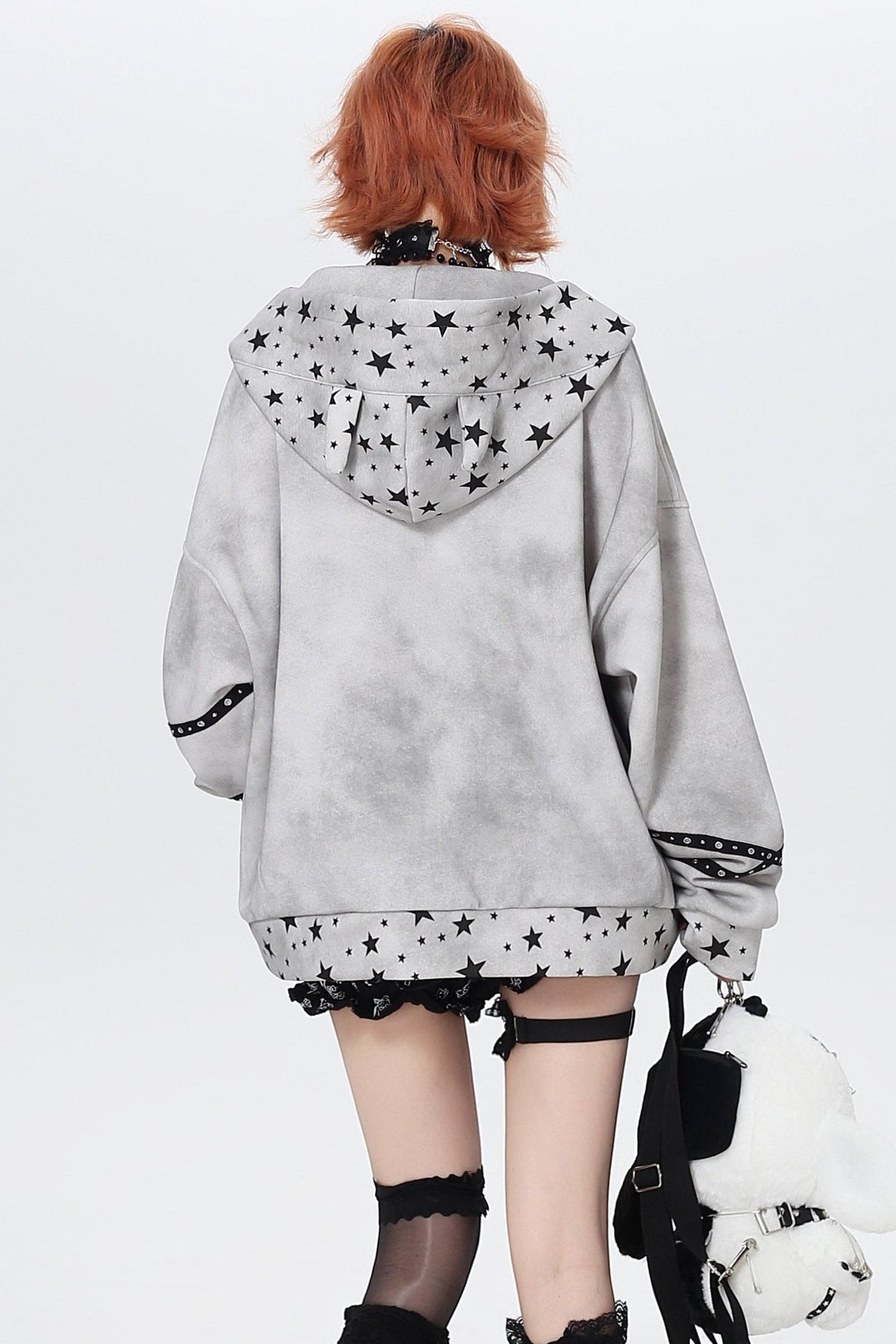 Devil Star Graffiti Hooded Jacket