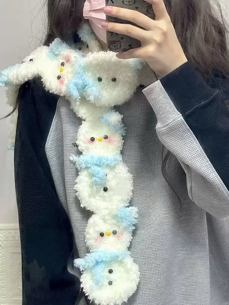 Coral Velvet Apple Scarf
