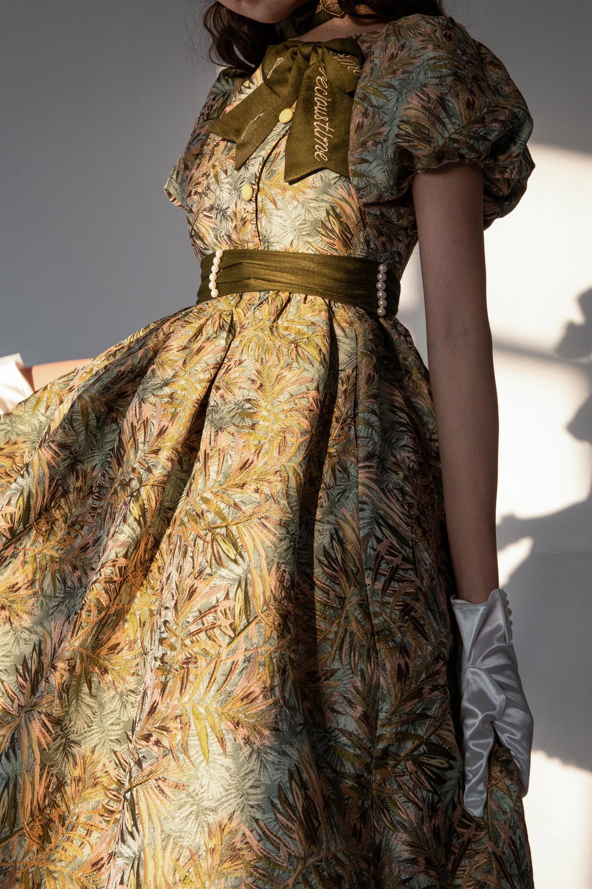 Golden Years Jacquard Dress