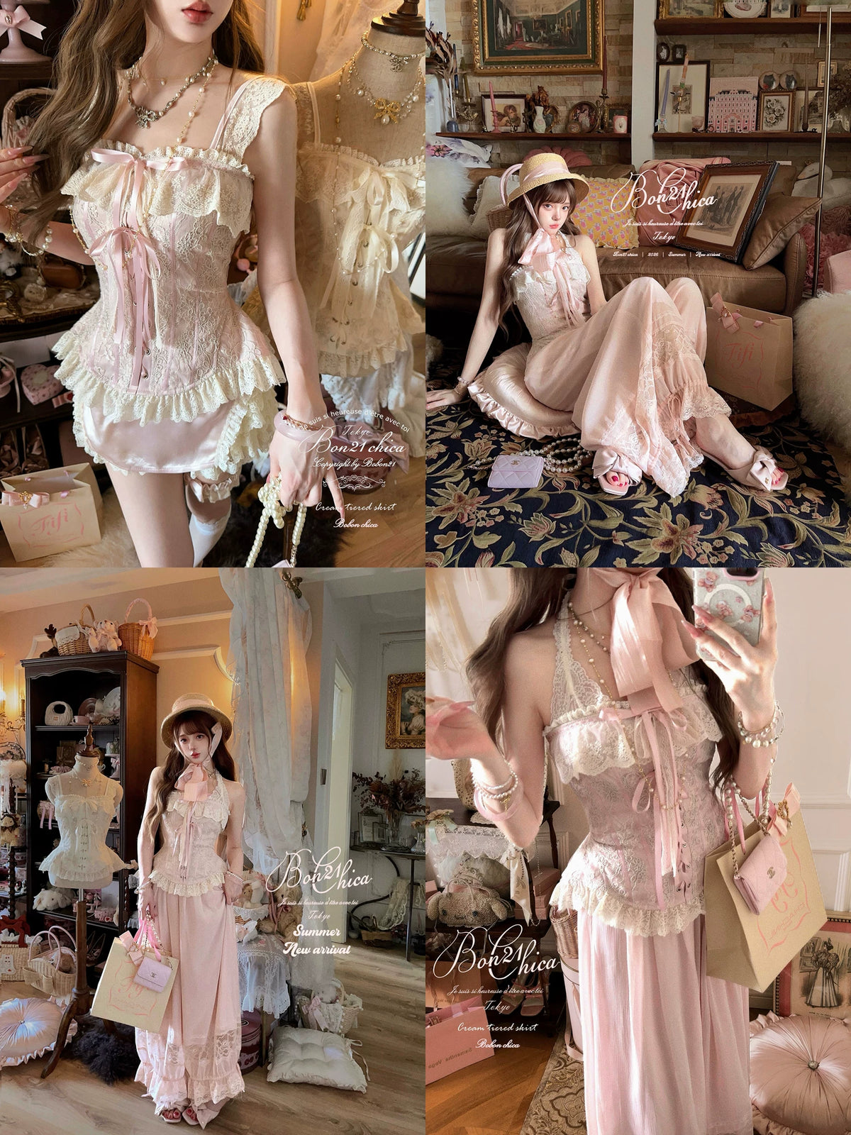 Cecily Tea Party — Crochet French Court Luxury Embroidered Corset T2466