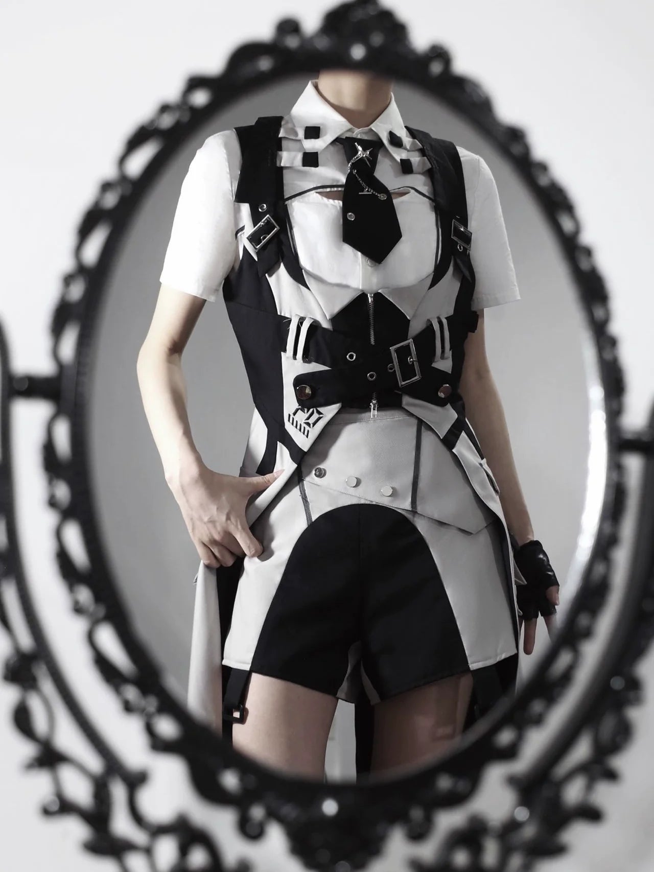 Ouji Lolita Shorts Suits Short Sleeve Dress Set
