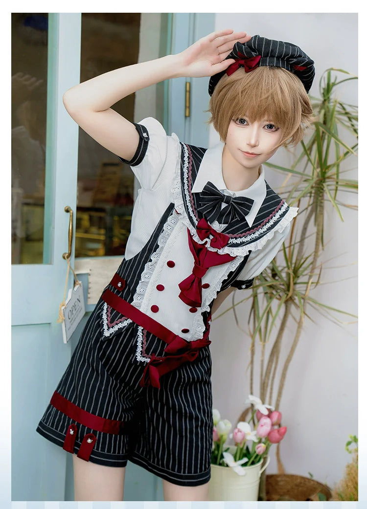 Ouji Lolita Suit Male Lolita Shirt Shorts