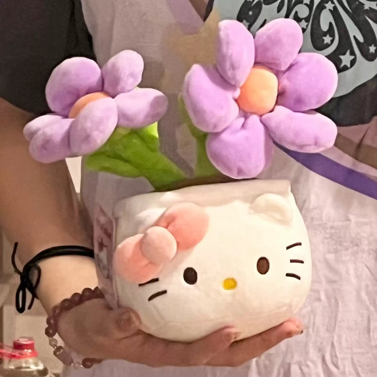 KT bouquet plush potted plant doll