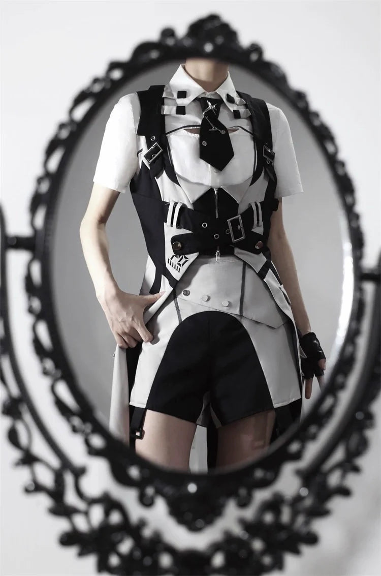 Ouji Lolita Shorts Suits Short Sleeve Dress Set