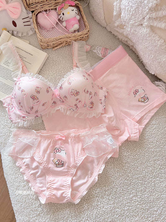 Kawaii Couple Lace Underwear Set | Matching Lingerie Gift Set for Couples