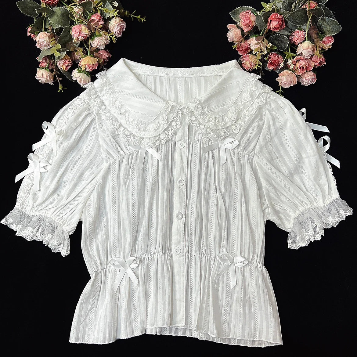 Sweet Lolita Shirt Doll Collar Blouse High-waisted