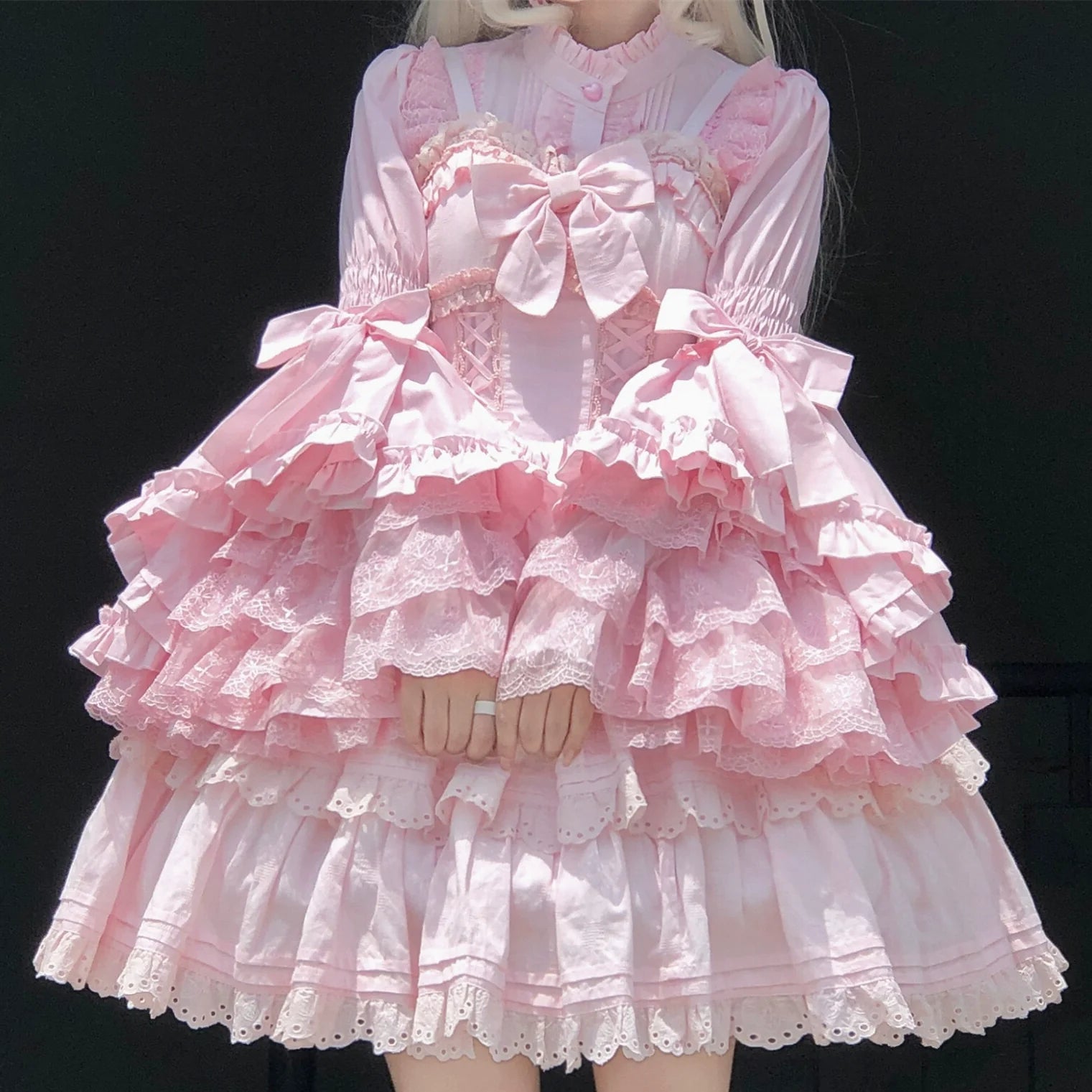Sweet Lolita Blouse Princess Sleeve Shirt Inner Wear
