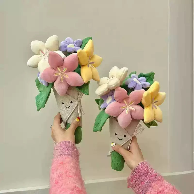 Bouquet Doll Holding Flowers