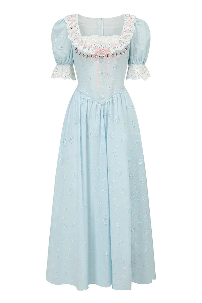 Élysée Cotton Fishbone Dress