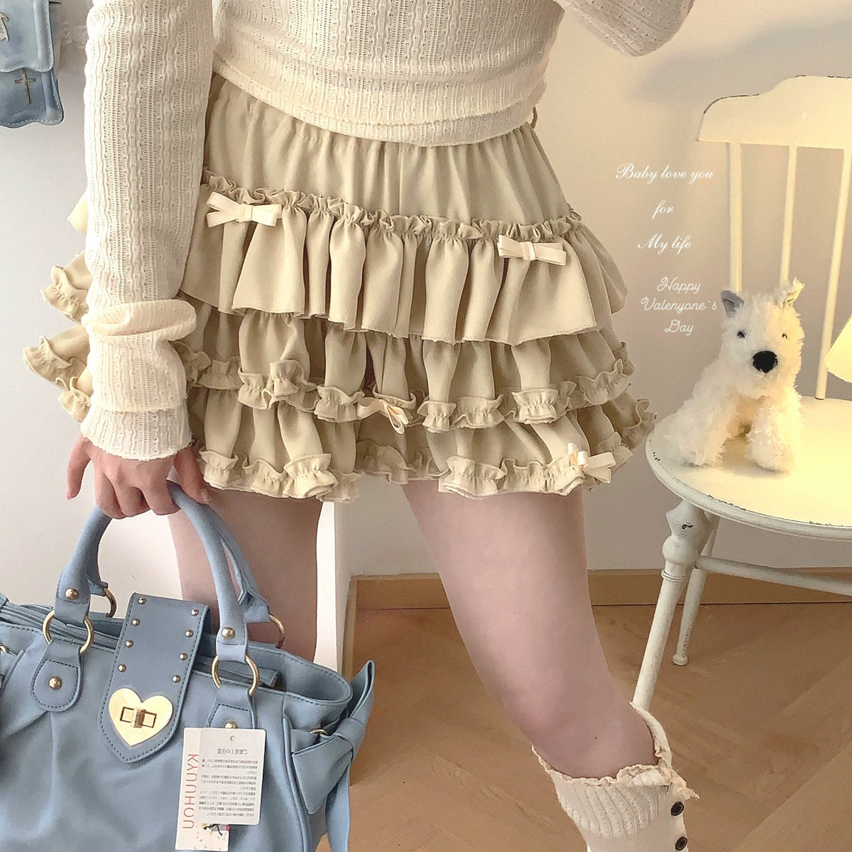 Sleepingdoll Handmade* Old-School Layered Cake Bow Tutu Pants