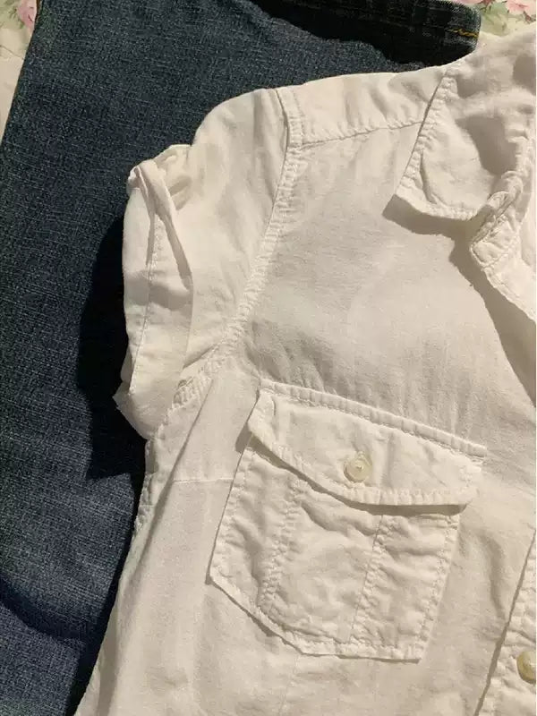 Waisted white shirt