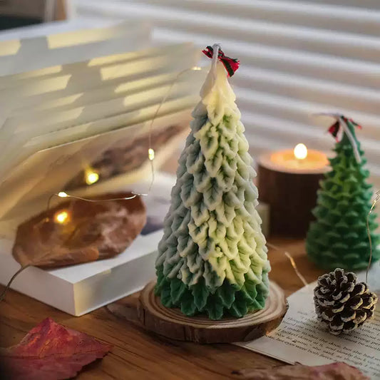Christmas tree scented candle