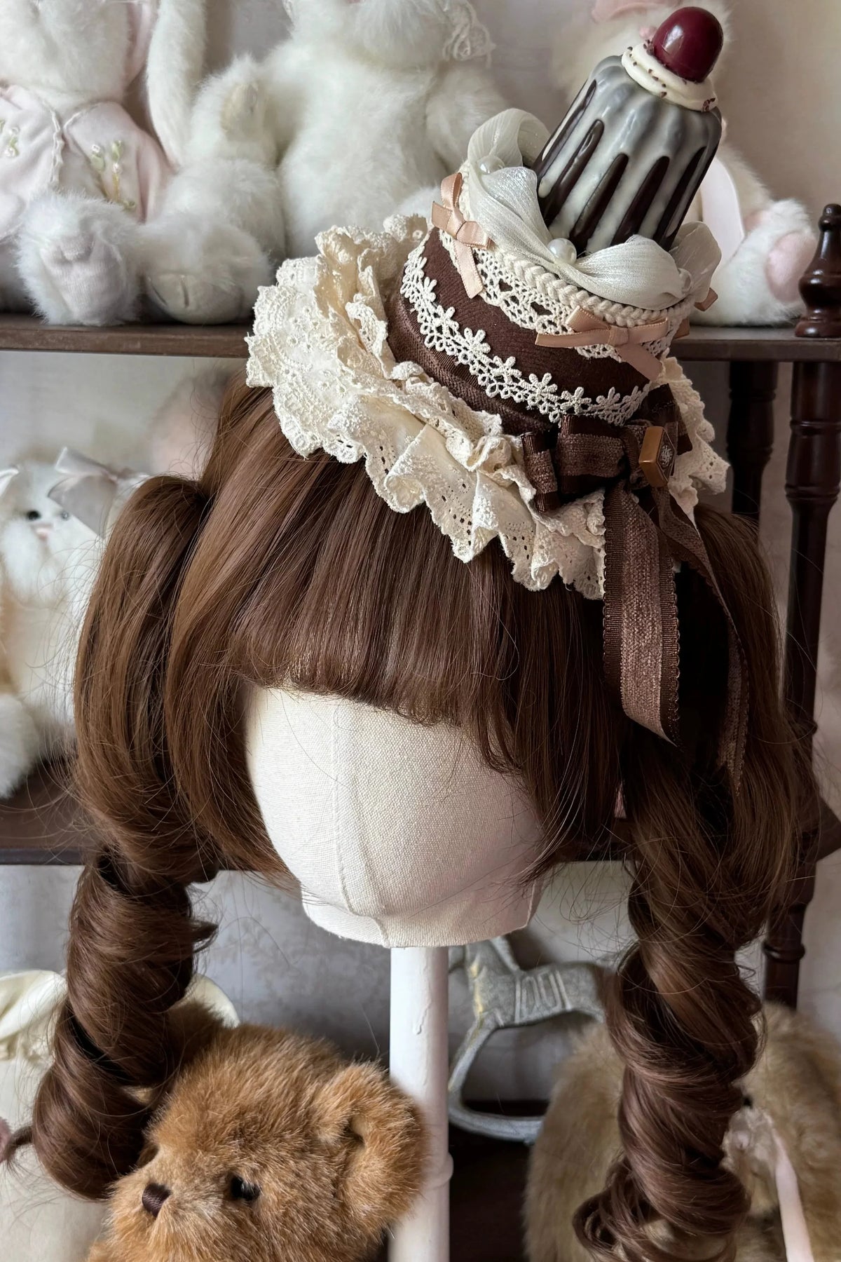 Hazel Doll Lolita Dress + Jumper Skirt + Bonnet + Hat + Necklace Hat