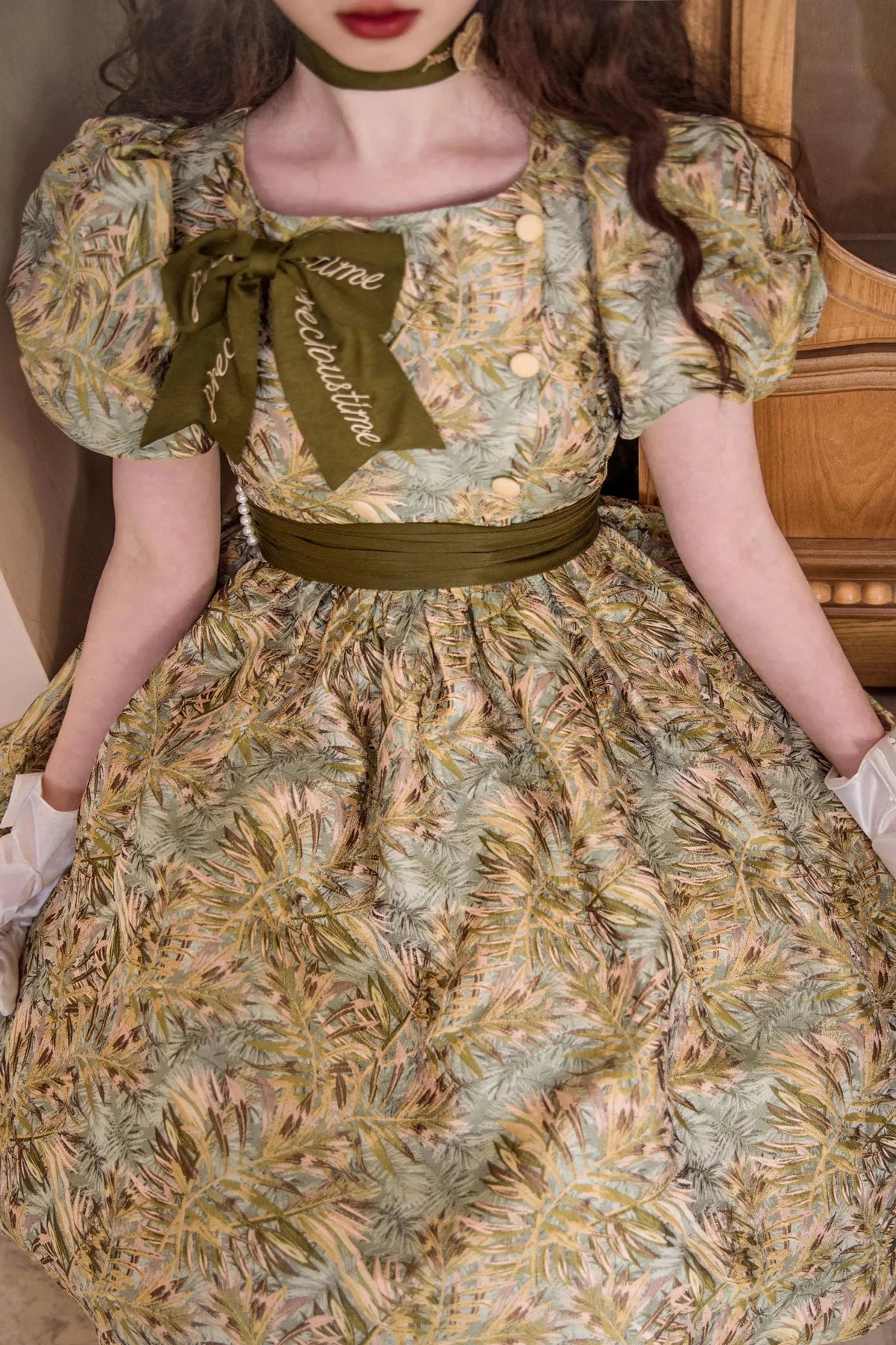 Golden Years Jacquard Dress