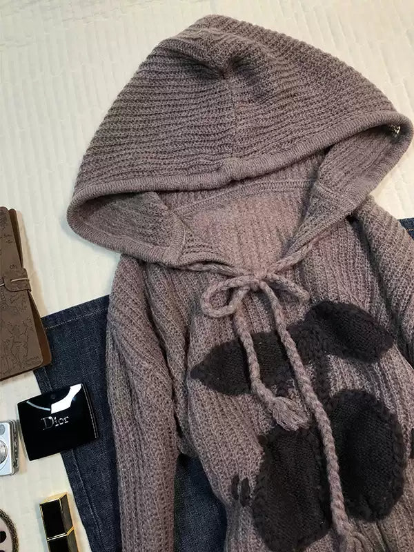 American retro hooded sweater