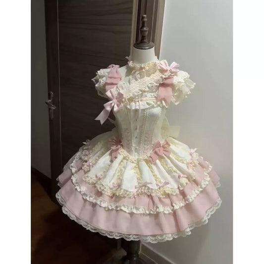 Pink Lolita Ballet Style Birthday Dress