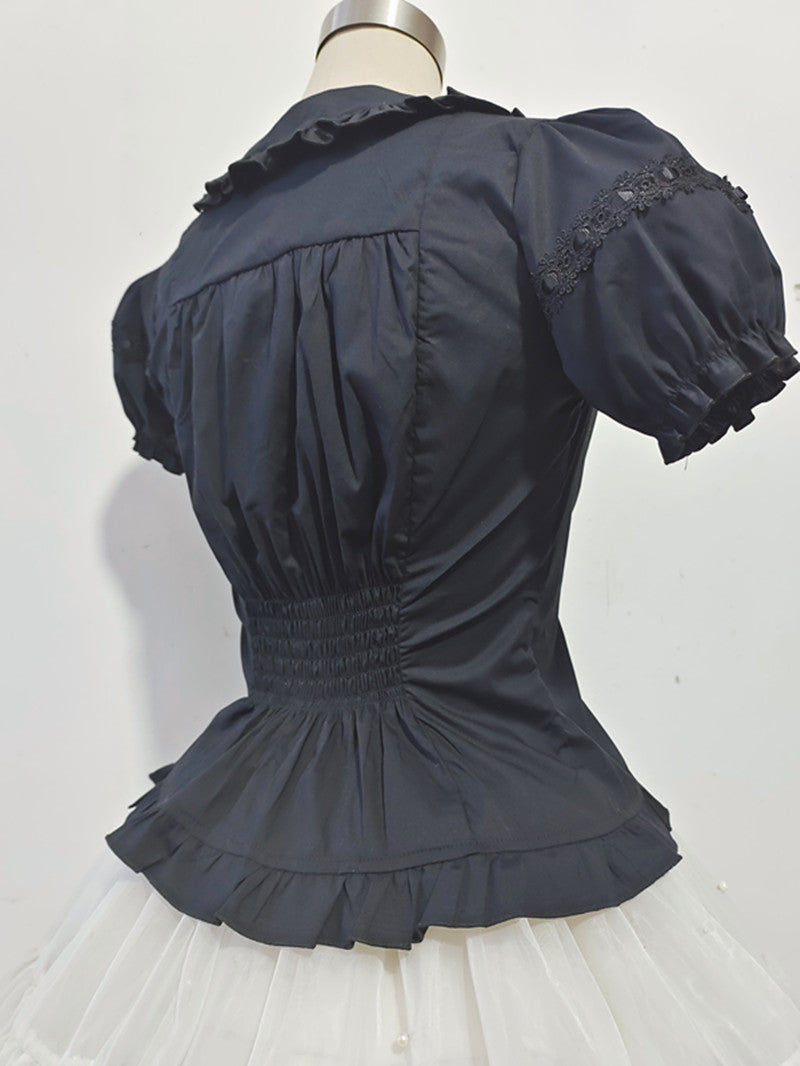 Daily Lolita Splicing Sleeve Shirt