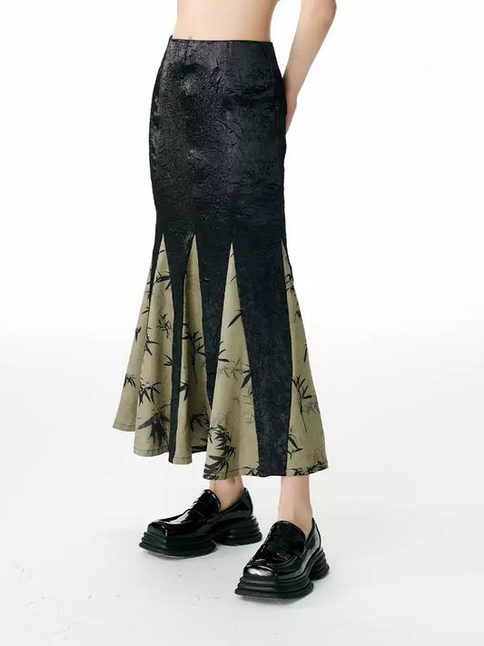 Bamboo Leaf Fishtail Skirt