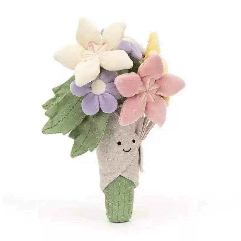 Bouquet Doll Holding Flowers