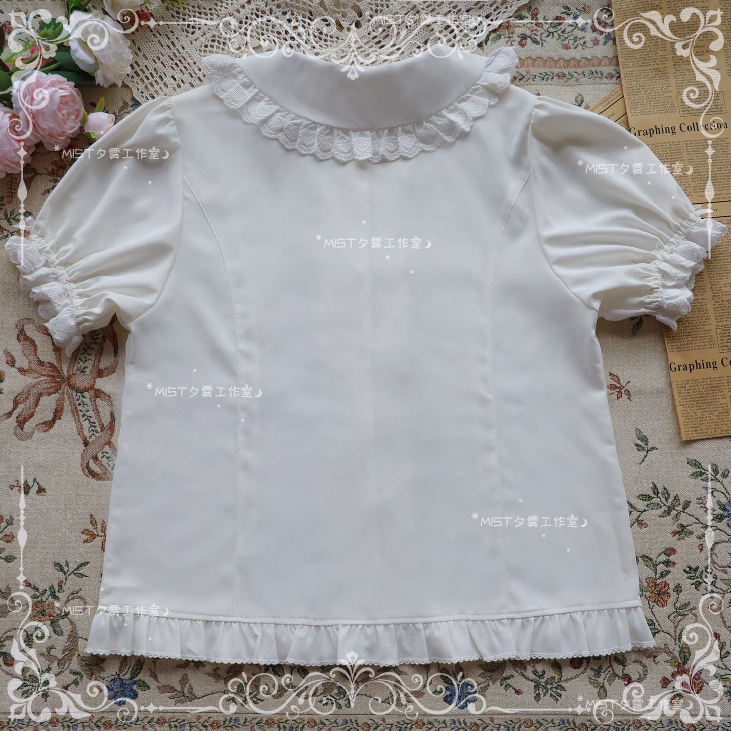 Sweet Short Sleeve Chiffon Lolita Blouse