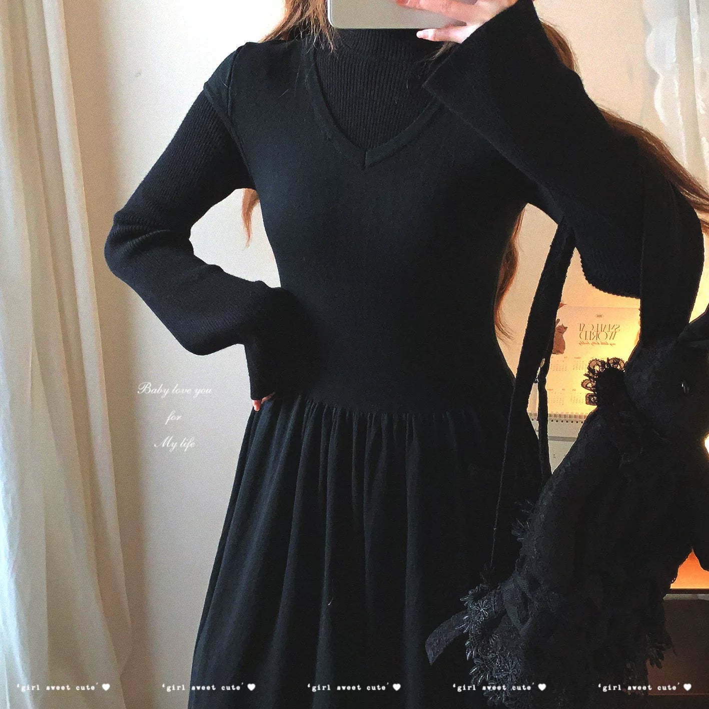 Final Clearance Elegant Slim-Fit Minimalist Layering Longline Sleeveless Knit Waist-Defining Dress