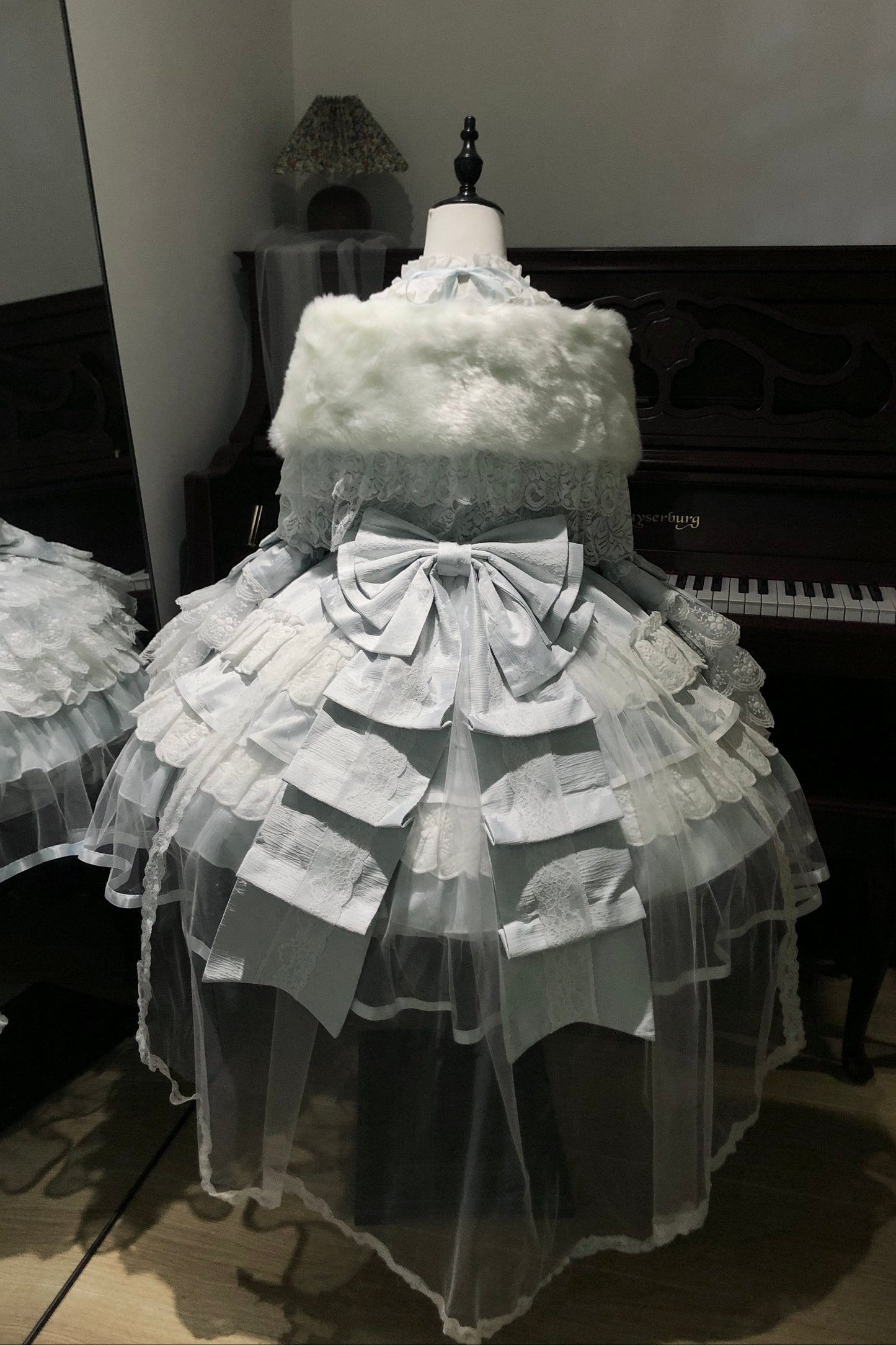 [February 8 Reservation Deadline]Pink Blue Tiered Lace Ribbon Princess Series Accessories