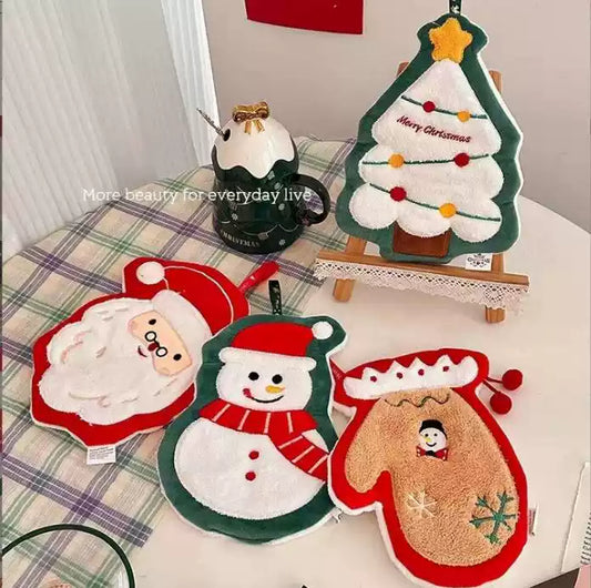 Christmas hanging hand towel
