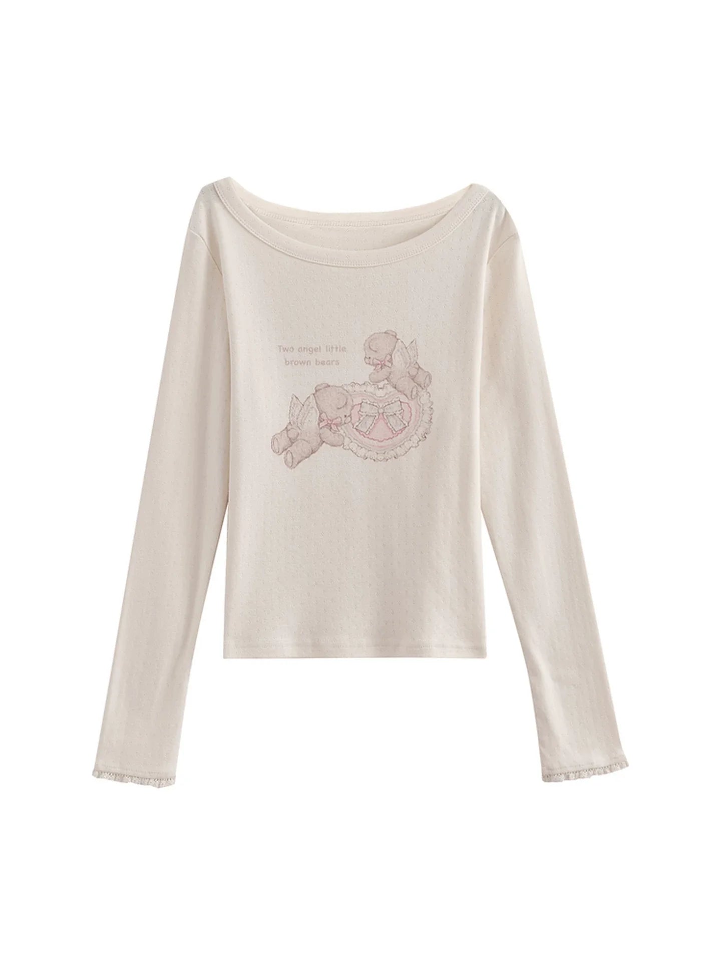 Lace Patchwork Angel Bear Top