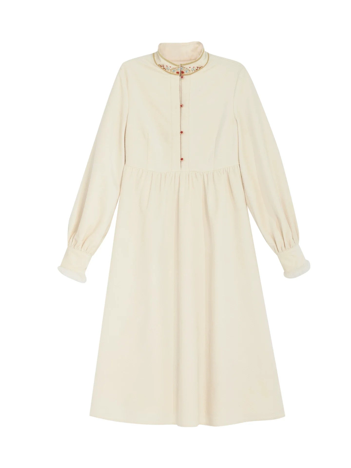 Embroidered Mori Long Dress