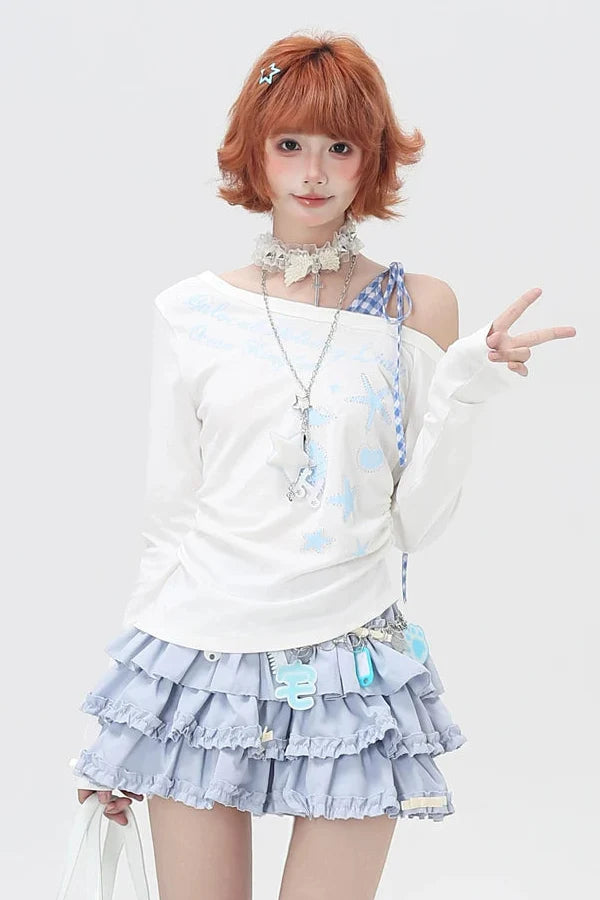 Shell One-Shoulder Top