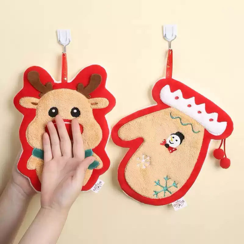 Christmas hanging hand towel