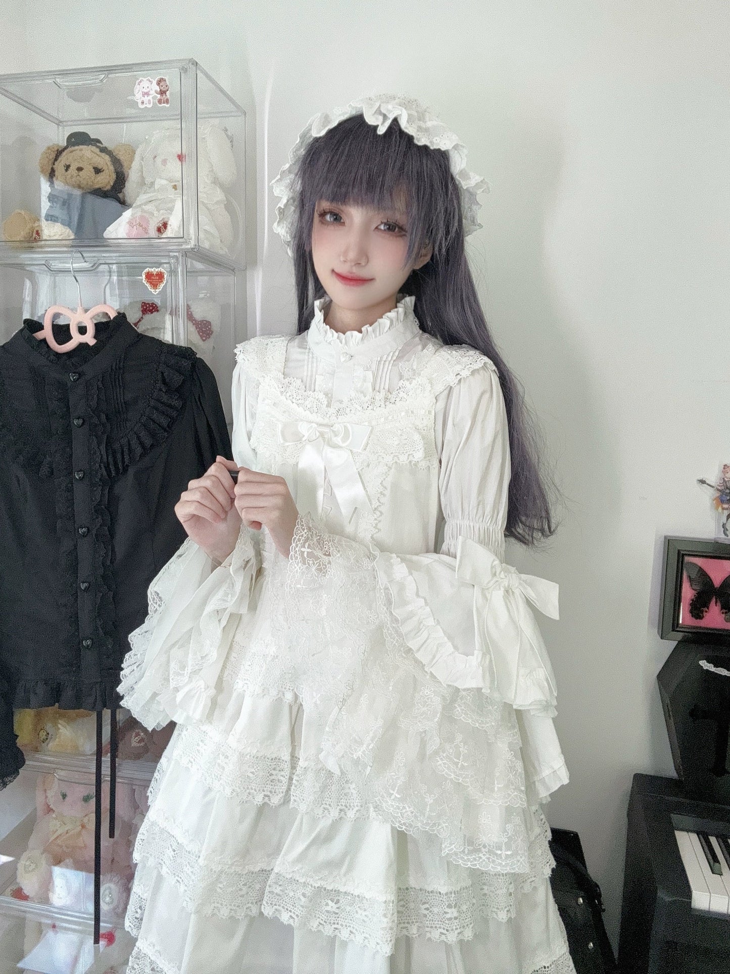 Sweet Lolita Blouse Princess Sleeve Shirt Inner Wear