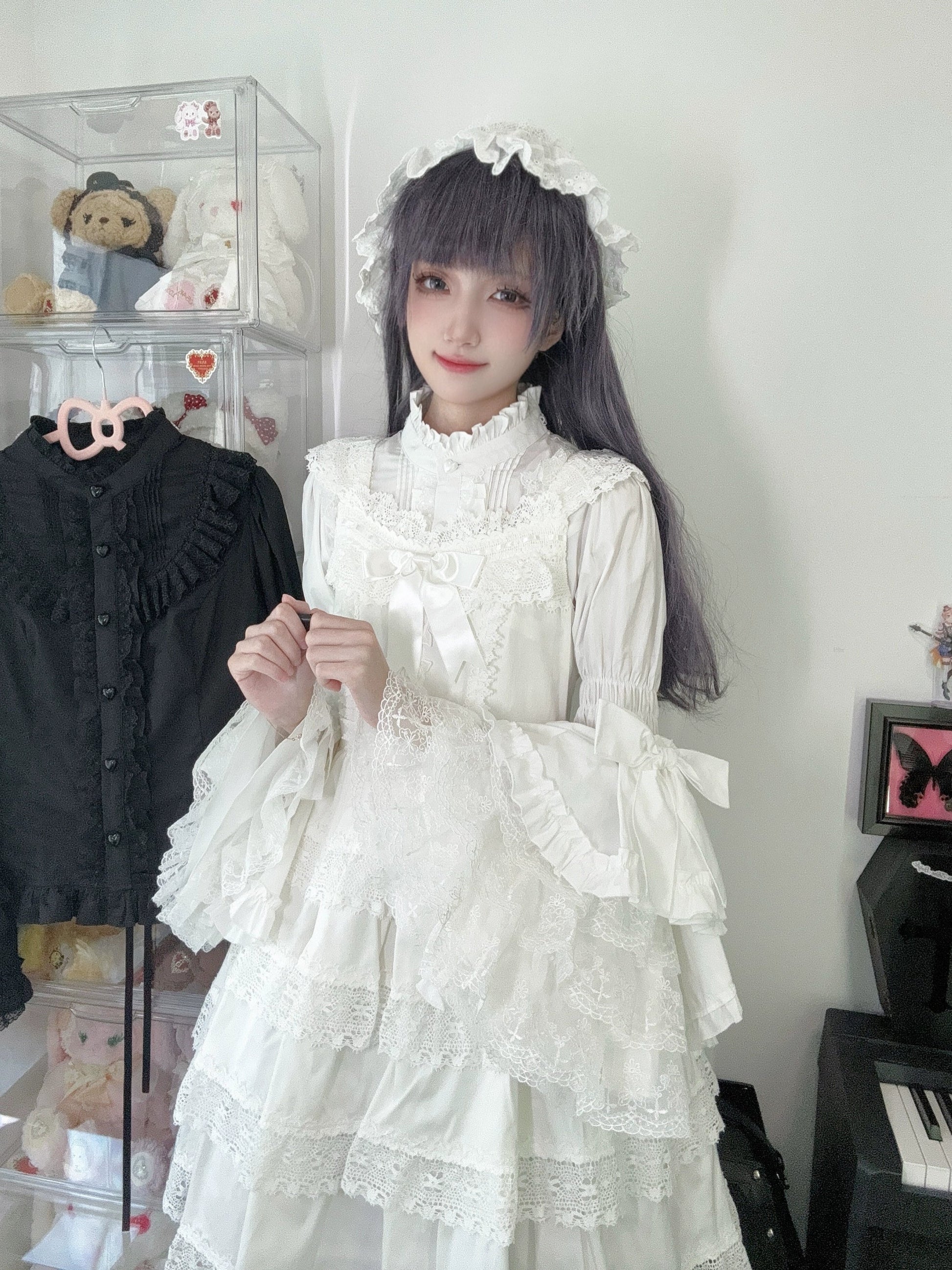 Sweet Lolita Blouse Princess Sleeve Shirt Inner Wear