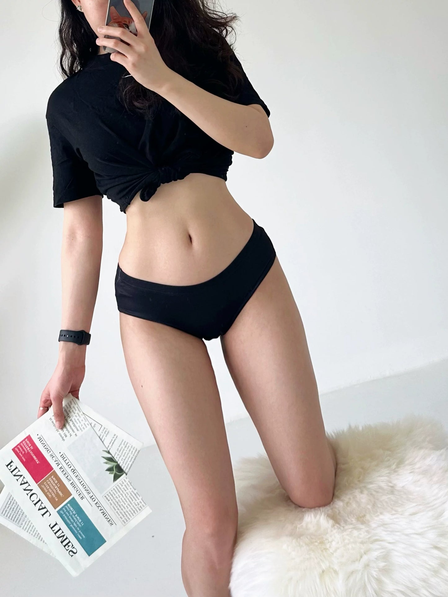 European & American Style Sexy Underwear for Women—Cotton Gusset, High-Stretch Hip-Hugging Mid-Low Waist Peach Butt Seamless Sports Triangle Panties