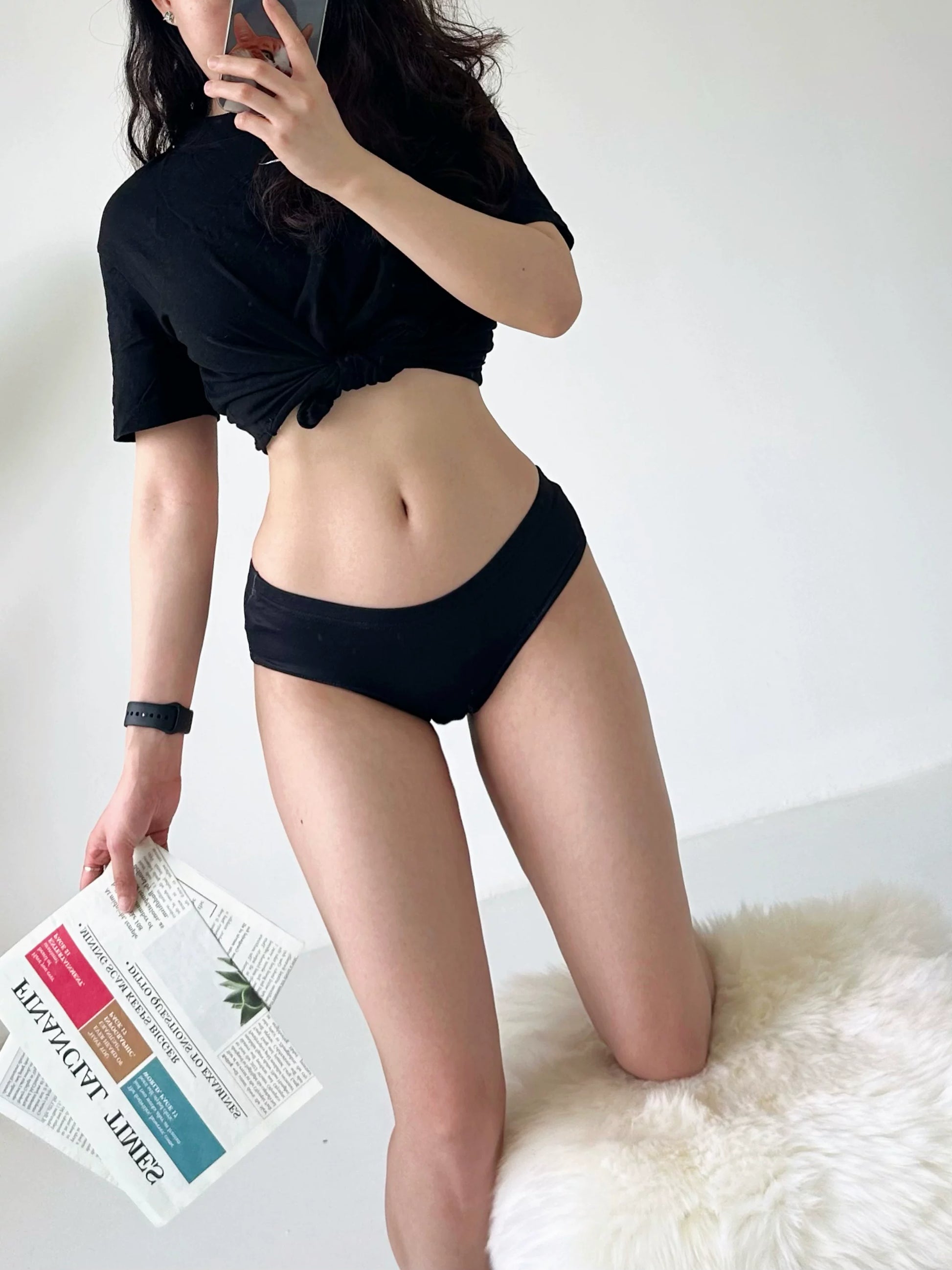 European & American Style Sexy Underwear for Women—Cotton Gusset, High-Stretch Hip-Hugging Mid-Low Waist Peach Butt Seamless Sports Triangle Panties