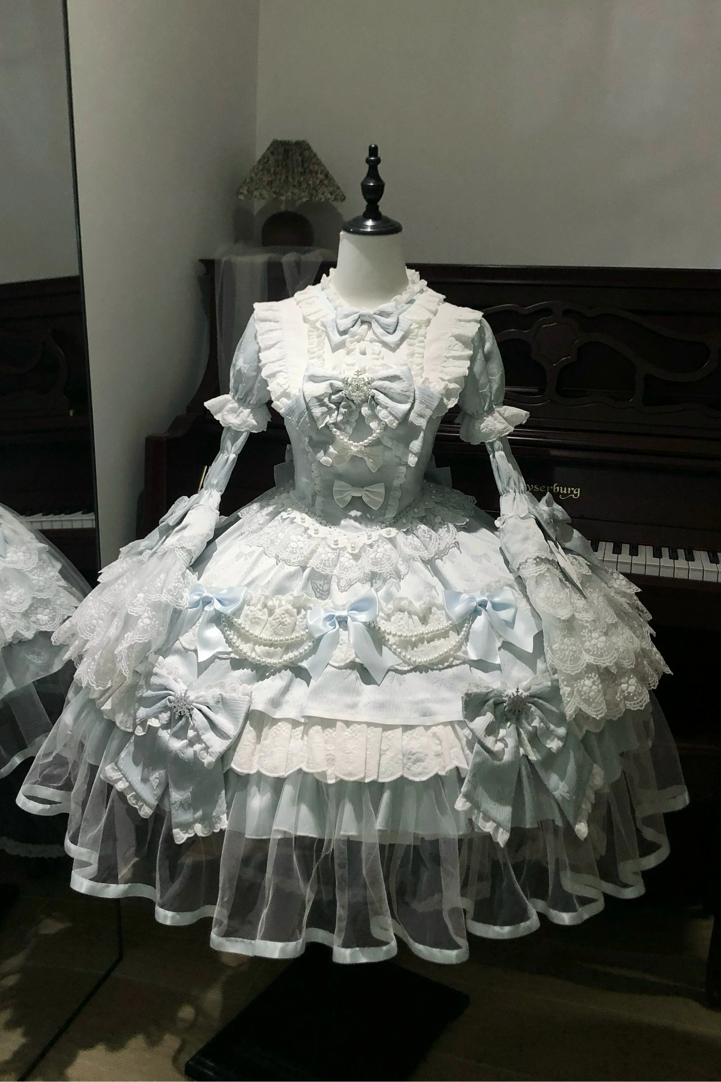 [February 8 Reservation Deadline]Pink Blue Tiered Lace Ribbon Princess Series Accessories