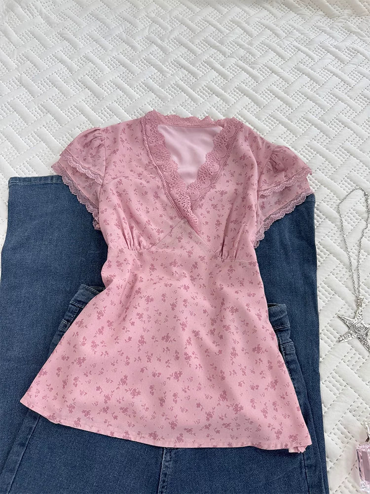 New Year Cake You You Original Vintage Pure Lust Style Pink Short-Sleeve T-Shirt—Chic, Unique, and Super Pretty