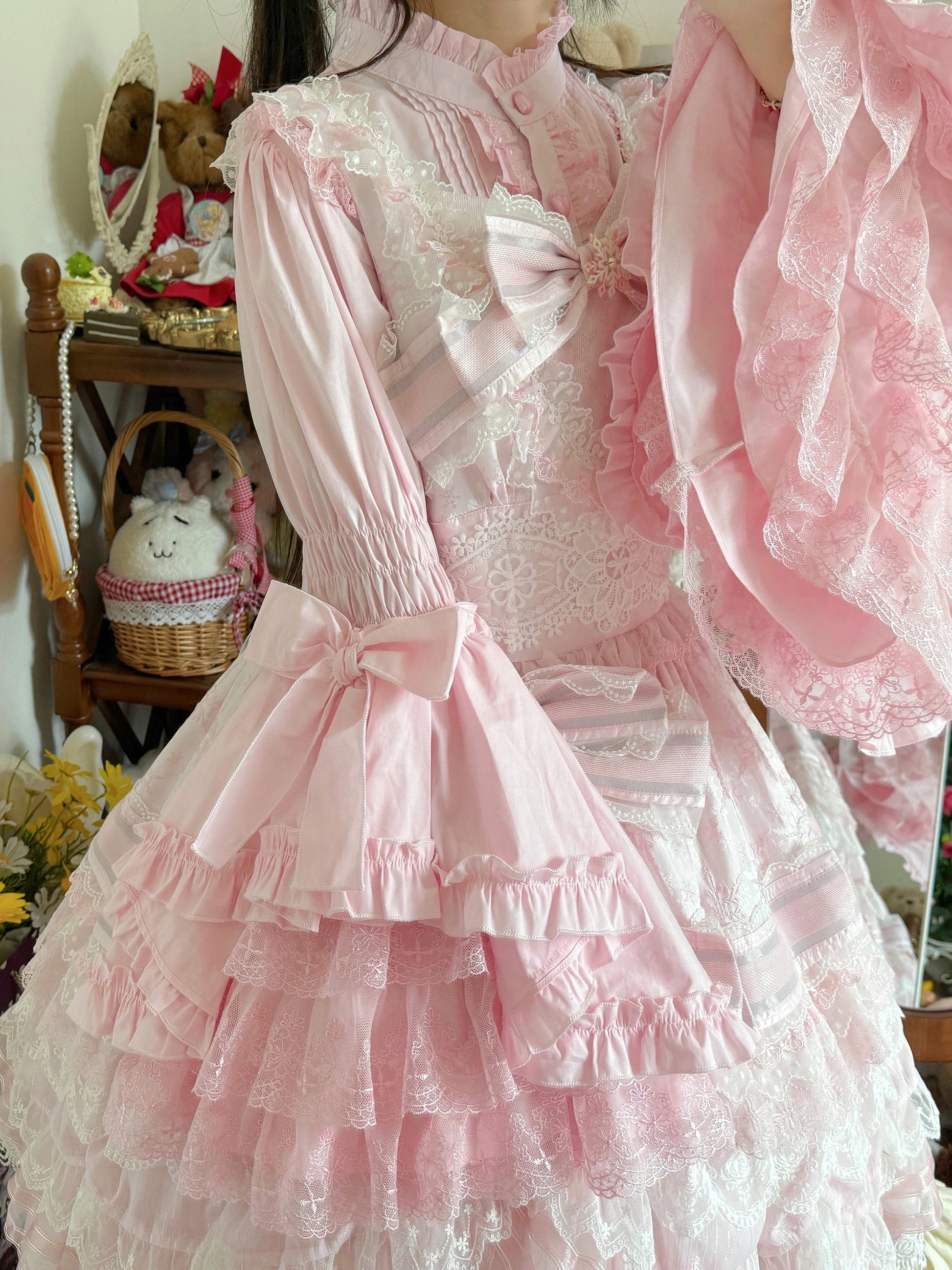 Sweet Lolita Blouse Princess Sleeve Shirt Inner Wear