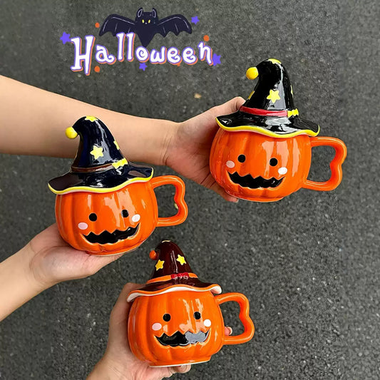 Halloween little ghost elf shape creative ceramic mug