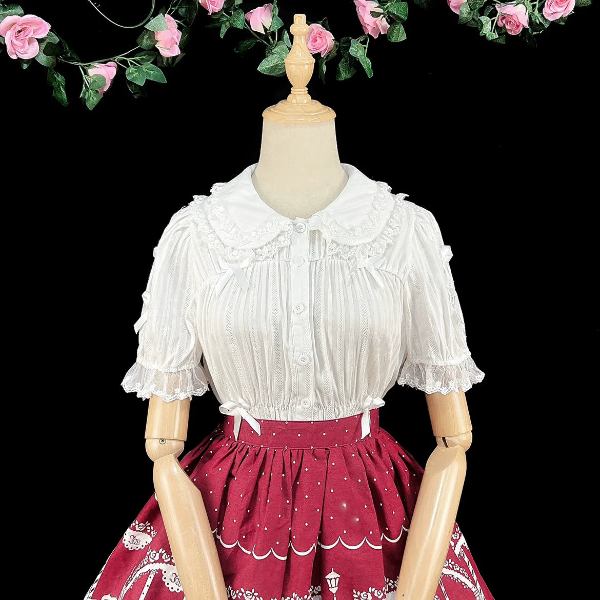 Sweet Lolita Shirt Doll Collar Blouse High-waisted